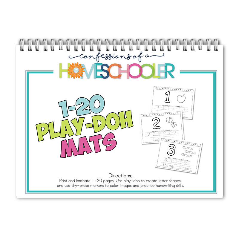 (image for) 1-20 Play-Doh Mats PDF