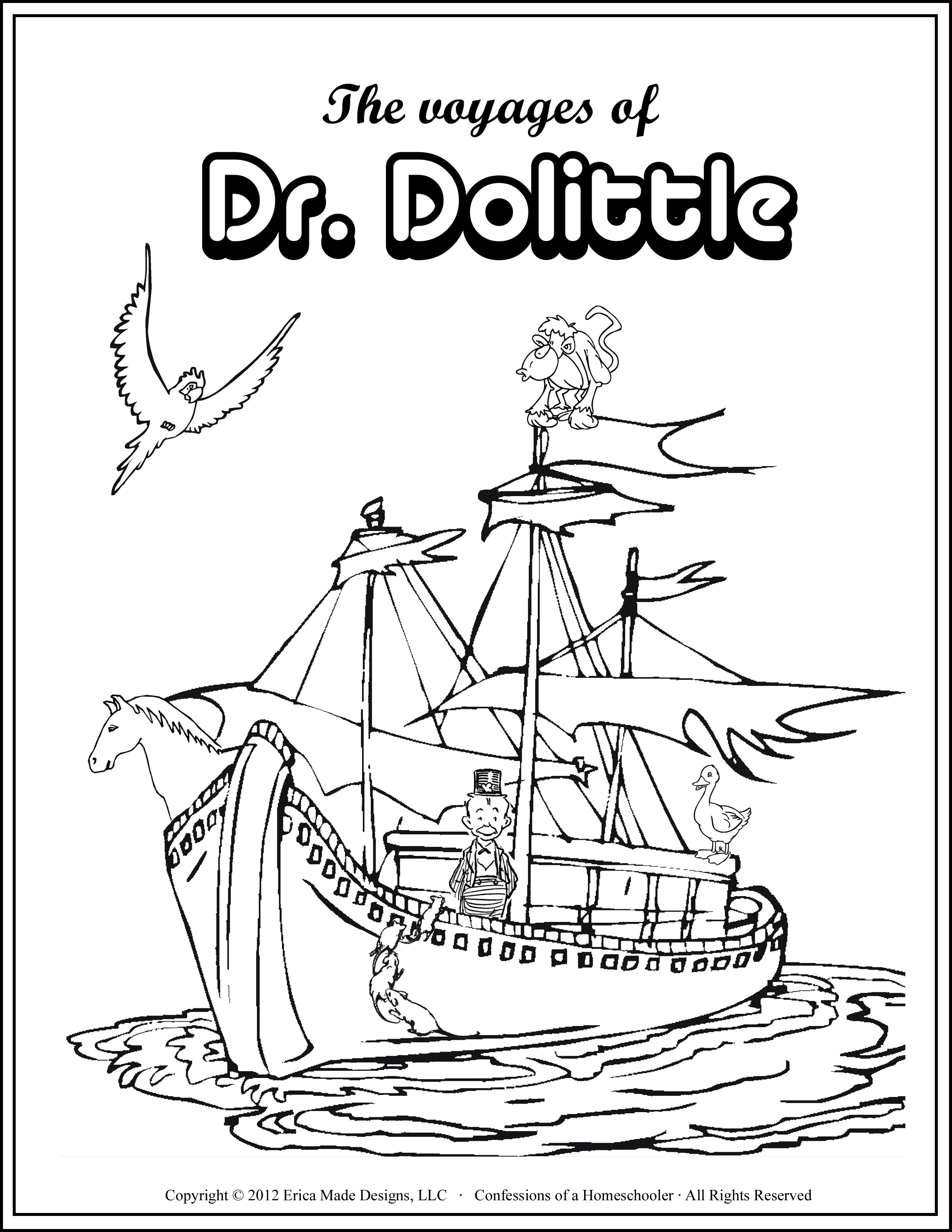The Voyages of Doctor Dolittle Unit Study