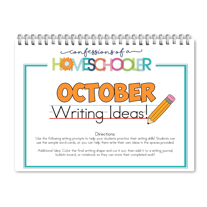 (image for) October Writing Prompts PDF