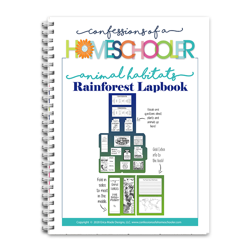 (image for) Animal Habitat: Rainforest Lapbook PDF