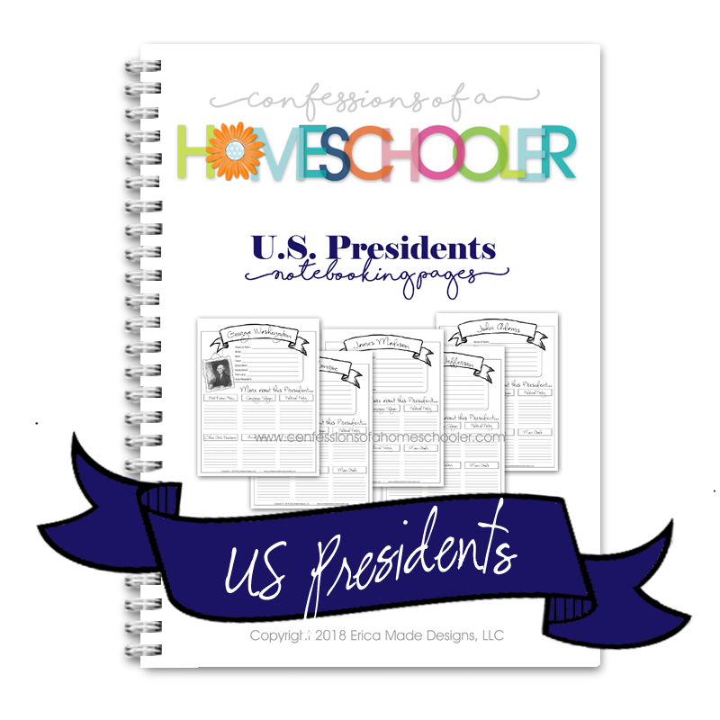 (image for) U.S. Presidents Notebooking Bundle - PDF