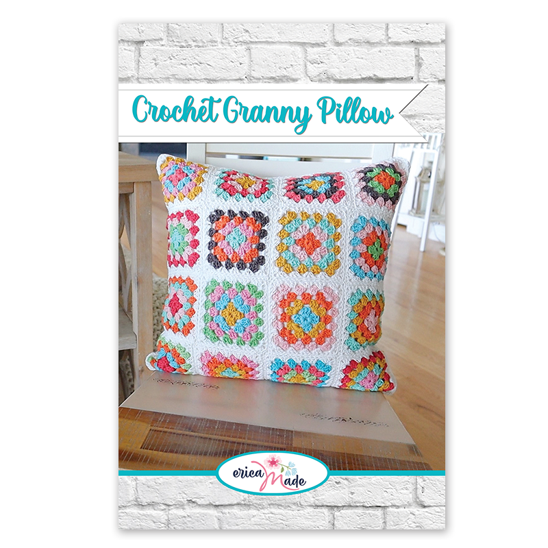 (image for) Crochet Granny Square Pillow PDF