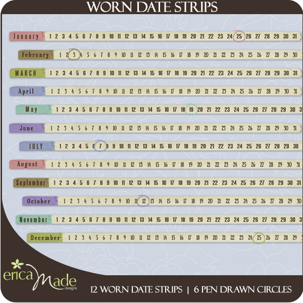 (image for) Worn Date Strips