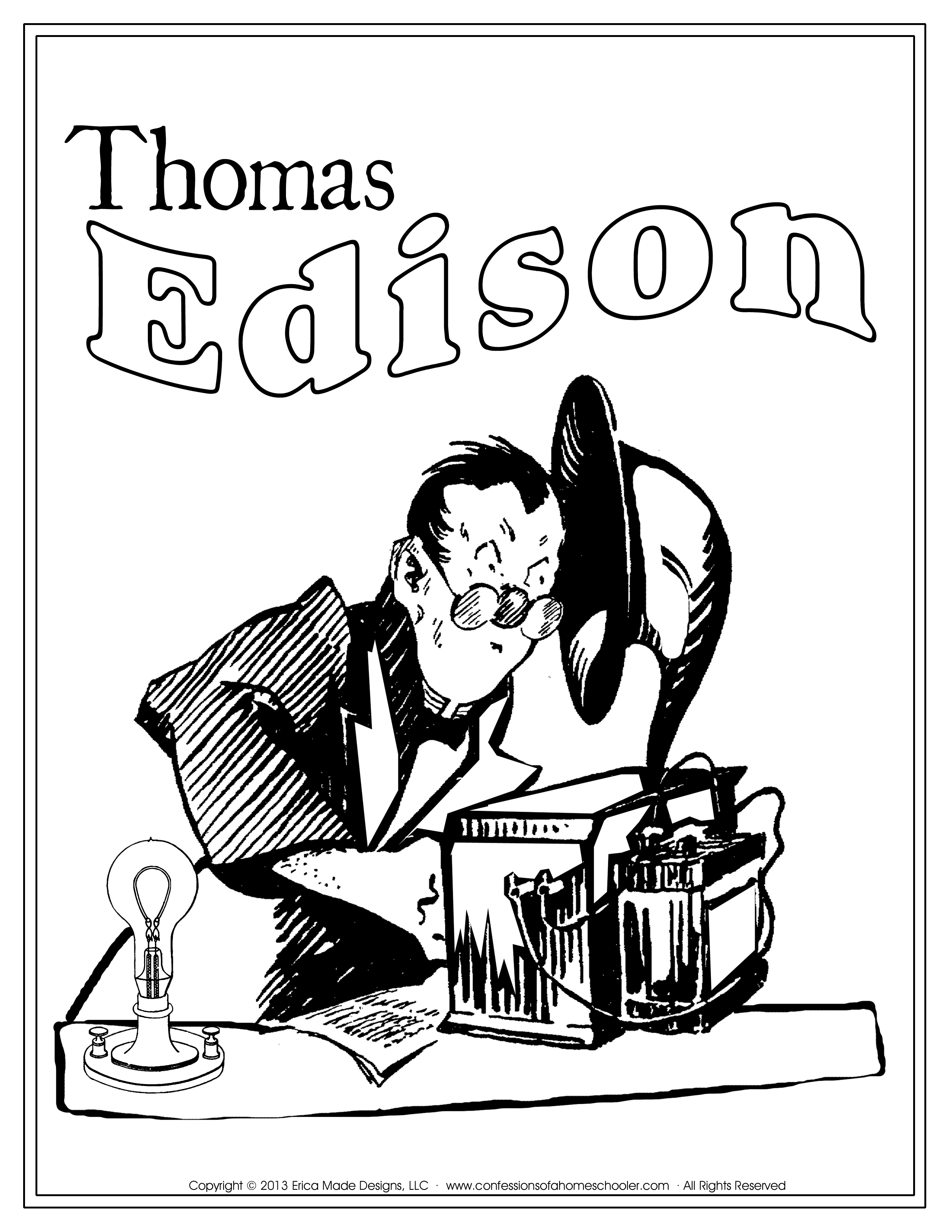 Thomas Edison Unit Study