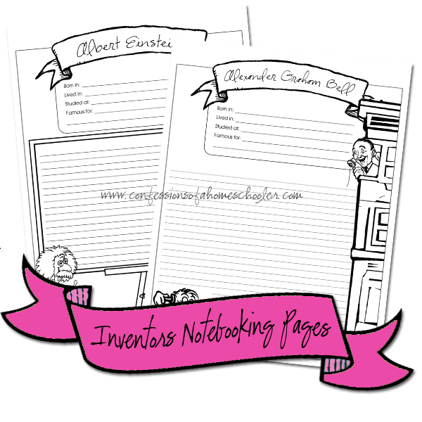 (image for) Scientists & Inventors Notebooking Pages CLASSROOM