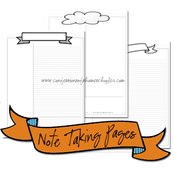 (image for) Note Taking Pages Bundle PDF