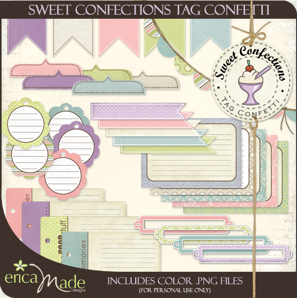 (image for) Sweet Confections Tag Confetti