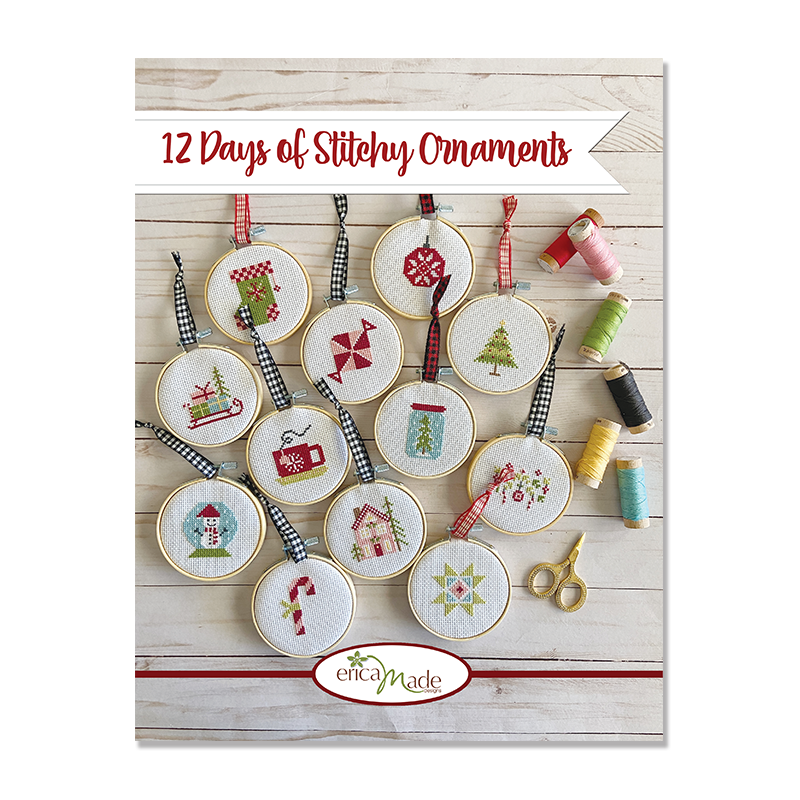 (image for) 12 Days of Stitchy Ornaments PRINT