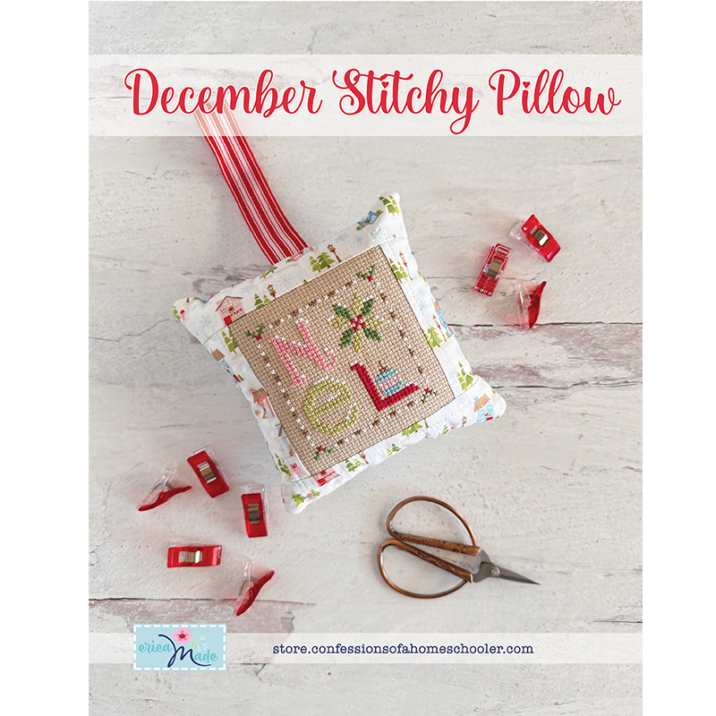 (image for) December Stitchy Pillow PDF