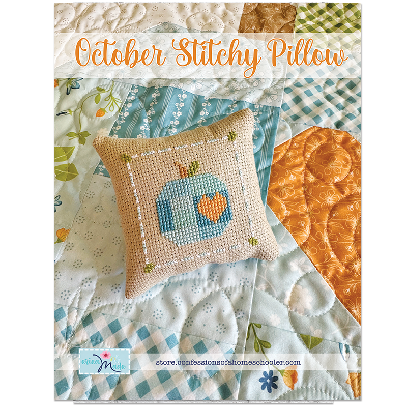 (image for) October Stitchy Pillow PDF