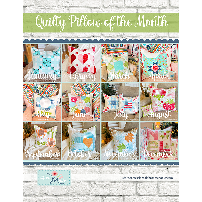 (image for) Quilty Pillow of the Month Bundle - PDF