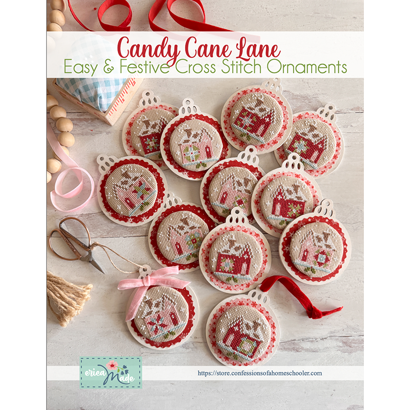 (image for) 2025 Candy Cane Lane Stitchy Ornaments PRINT
