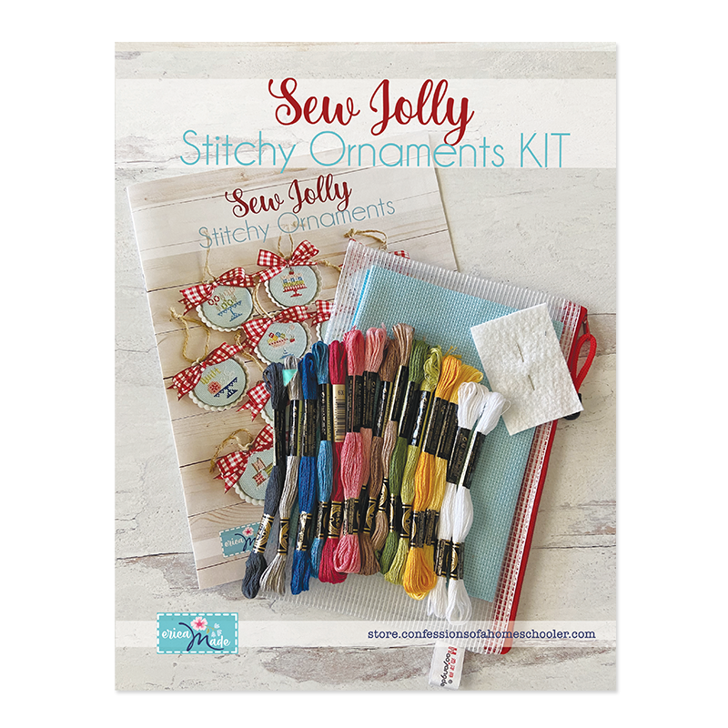 (image for) 2023 Sew Jolly Stitchy Ornaments KIT