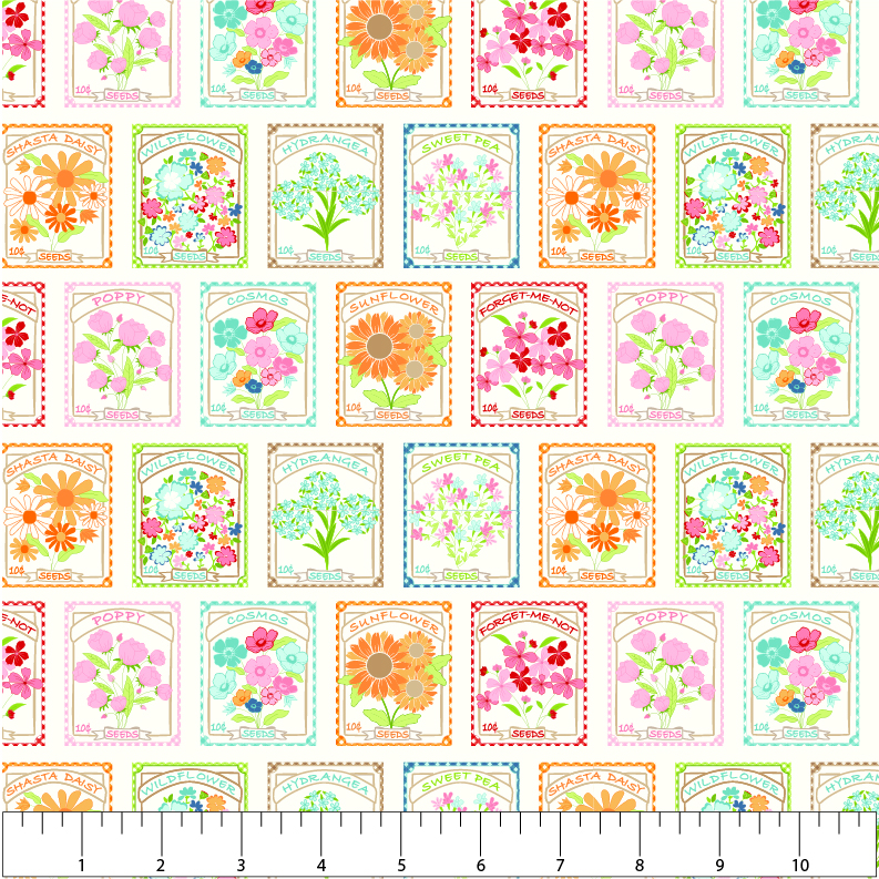 (image for) Bloom Seed Packet Multi Yardage - Click Image to Close