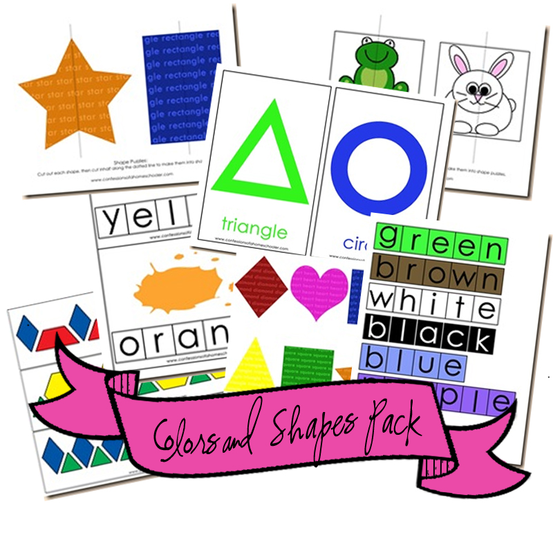 (image for) Colors and Shapes Mega Pack PDF