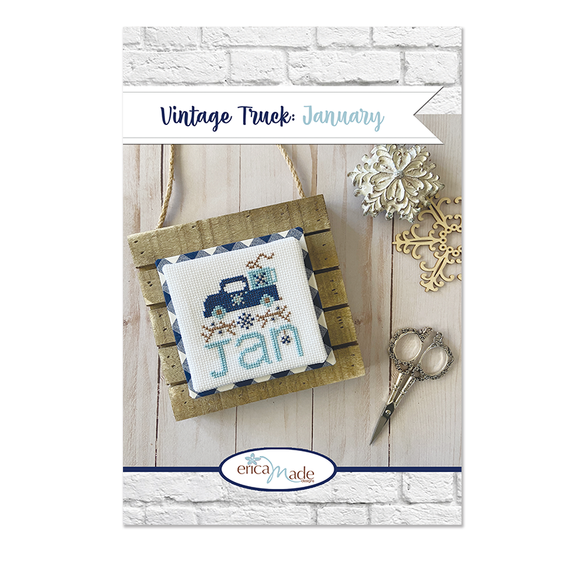 (image for) Vintage Stitchy Truck JANUARY - PDF