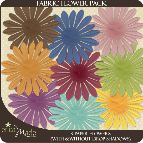 (image for) Fabric Flower Pack
