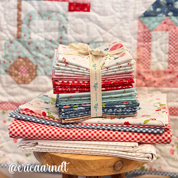 (image for) Homespun FULL Quilt Kit - RED BACKING