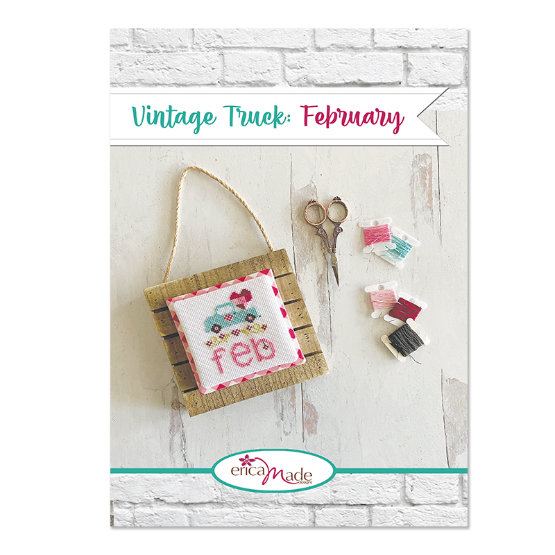 (image for) Vintage Stitchy Truck FEBRUARY - PDF
